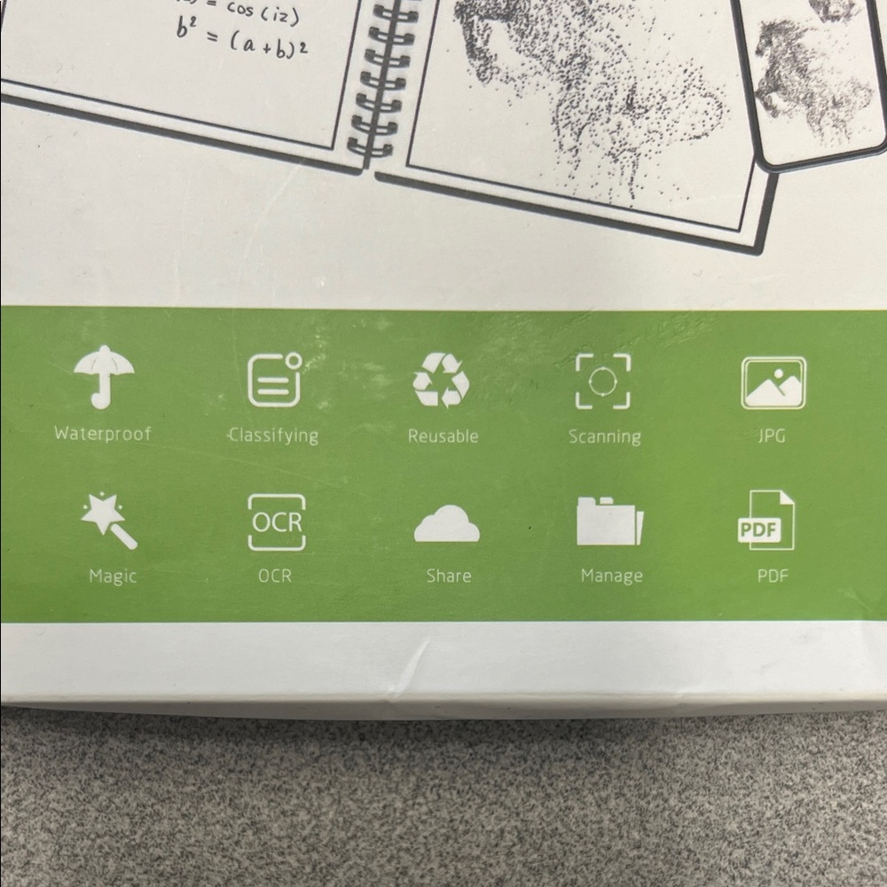 NWT Erasable Notebook - Green Technology - Picture 7 of 8